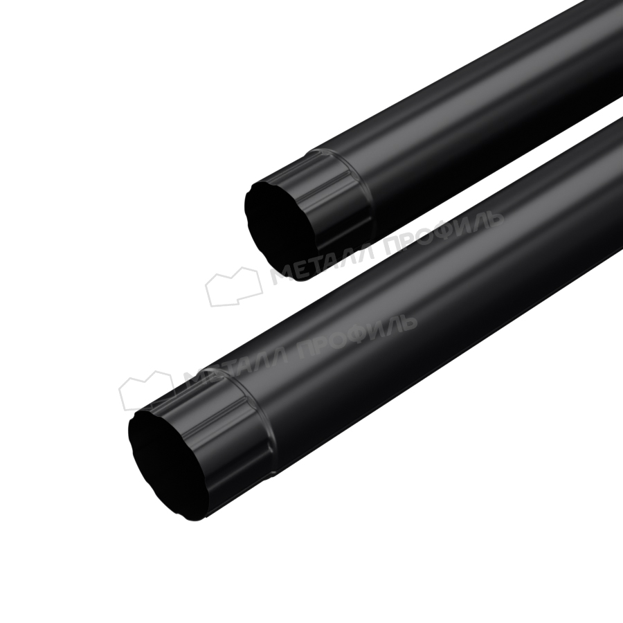 Труба соединительная МЕТАЛЛ ПРОФИЛЬ PURMAN BLACK EDITION D100х1000 Ral 9005