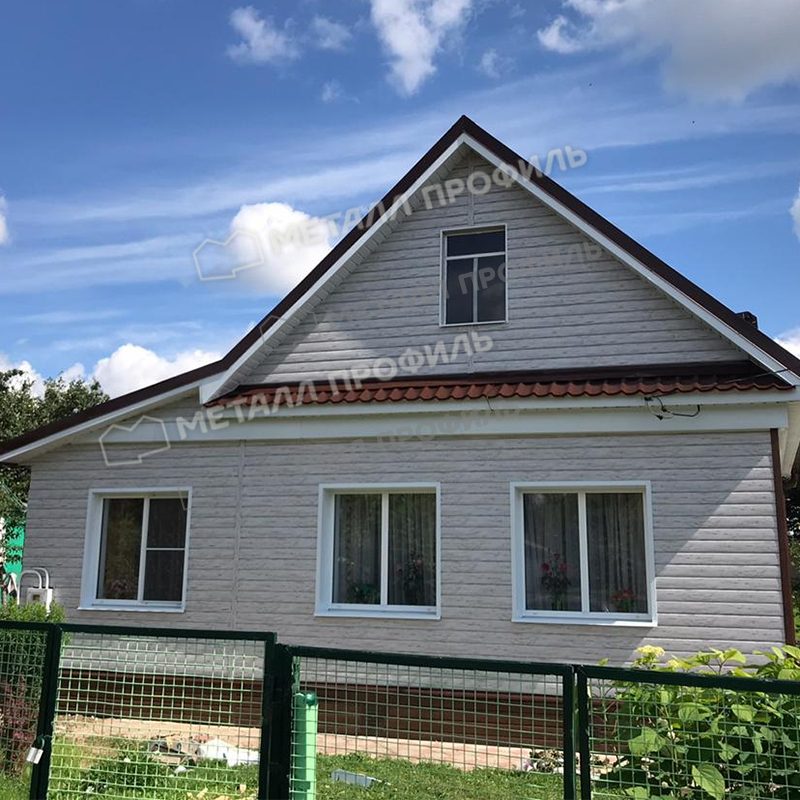 Сайдинг МЕТАЛЛ ПРОФИЛЬ Lбрус-15х240 (ECOSTEEL_MA-01-Беленый Дуб-0.5) - фото 1