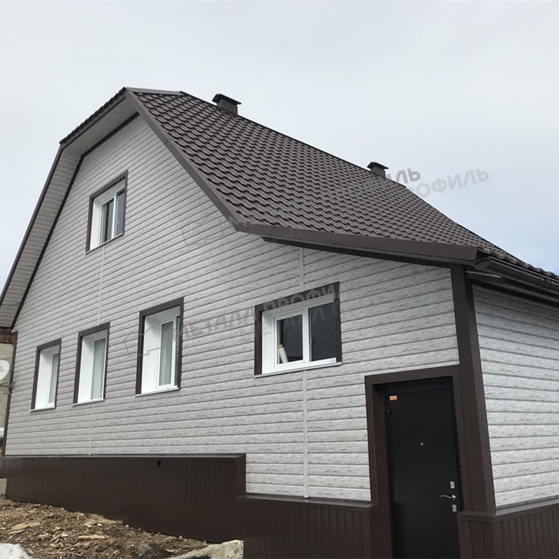 Сайдинг МЕТАЛЛ ПРОФИЛЬ Lбрус-15х240 (ECOSTEEL_MA-01-Беленый Дуб-0.5) - фото 2