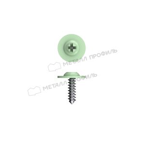 Саморез 4,2х16 RAL 6019 (бело-зеленый) острый с прессшайбой
