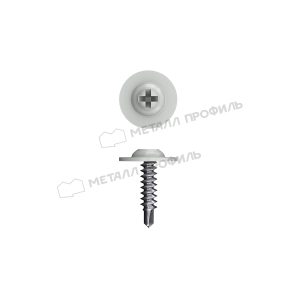 Саморез 4,2х16 RAL 9003 (белый) с прессшайбой