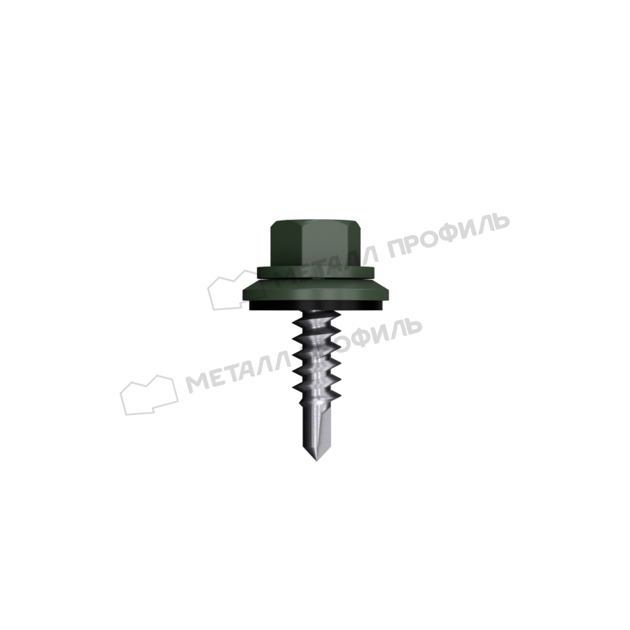 Саморез 4,8х28 ROOFRetail RAL6020 (зелёный хром)