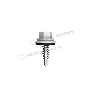 Саморез 4,8х28 ROOFRetail RAL9006 (белый алюминий)