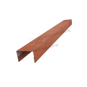 Планка стойки забора 40мм 30х40 х 2500 (ECOSTEEL_T-12-Дуб-0.45)