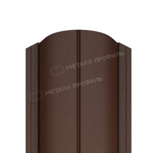 Штакетник металлический МЕТАЛЛ ПРОФИЛЬ ELLIPSE-O 19х126 (VALORI-20-Brown-0.5)