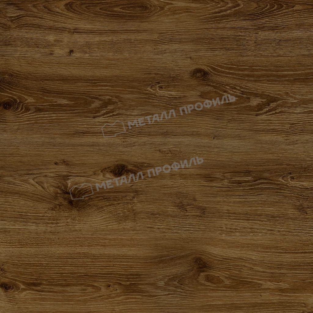 Штакетник металлический МЕТАЛЛ ПРОФИЛЬ TRAPEZE-O 16,5х118 (ECOSTEEL_MA-01-Античный Дуб-0.45) - фото 1