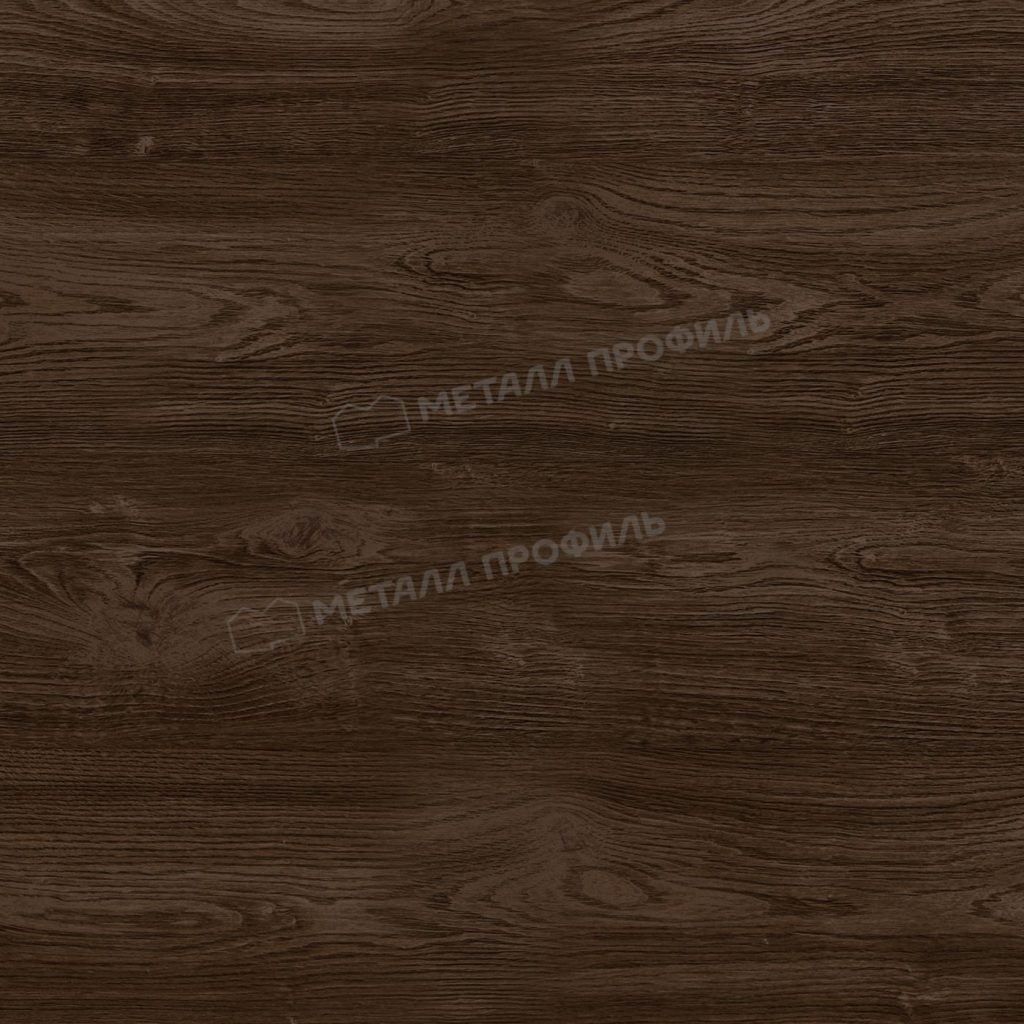 Софит МЕТАЛЛ ПРОФИЛЬ Lбрус-15х240 (ECOSTEEL_MA-01-МореныйДуб-0.5) - фото 1