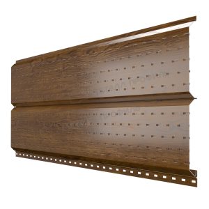Софит МЕТАЛЛ ПРОФИЛЬ Lбрус-15х240 (ECOSTEEL_MA-01-ЗолотойДуб-0.5)