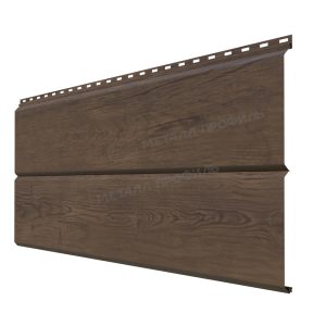 Сайдинг МЕТАЛЛ ПРОФИЛЬ Lбрус-XL-14х335 (ECOSTEEL_МАД-01-МореныйДуб-0.5)
