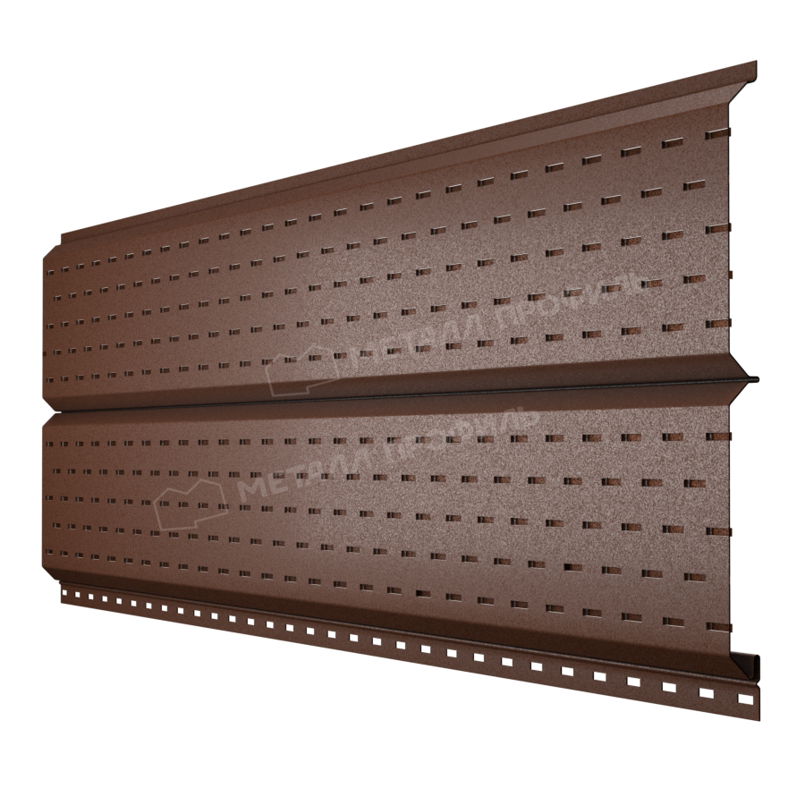 Софит МЕТАЛЛ ПРОФИЛЬ Lбрус-15х240 (VALORI-20-Brown-0.5)