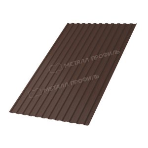 Профлист МЕТАЛЛ ПРОФИЛЬ МП-10х1100-B (VALORI-20-Brown-0,5)