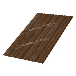 Профлист МЕТАЛЛ ПРОФИЛЬ МП-10х1100 (ECOSTEEL_MA-01-МореныйДуб-0.5)