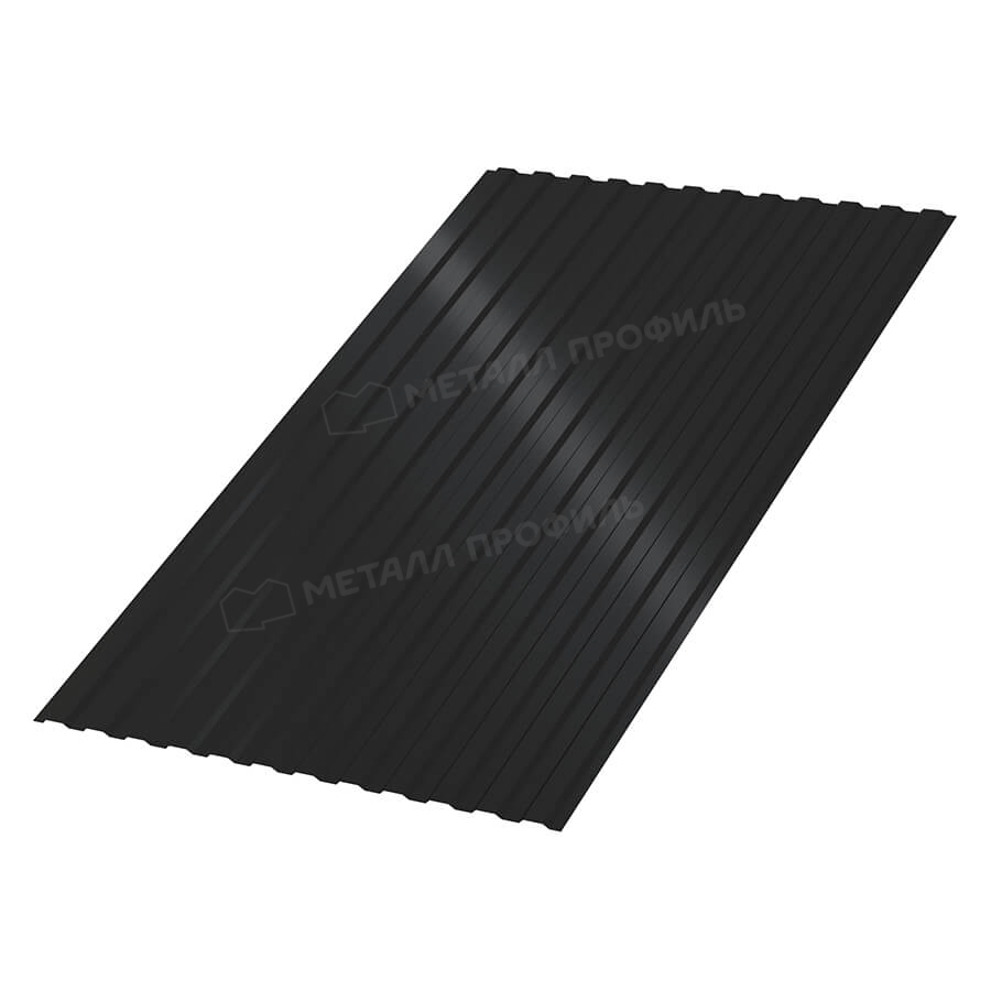 Профлист МЕТАЛЛ ПРОФИЛЬ МП-10х1100 (VALORI-20-DarkGrey-0.5)