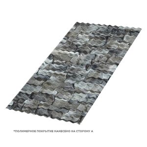 Профлист МЕТАЛЛ ПРОФИЛЬ МП-18×1100-B (ECOSTEEL-01-БелыйКамень-0,5)