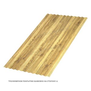 Профлист МЕТАЛЛ ПРОФИЛЬ МП-18×1100-B (ECOSTEEL_T-01-ЗолотойДуб-0,5)