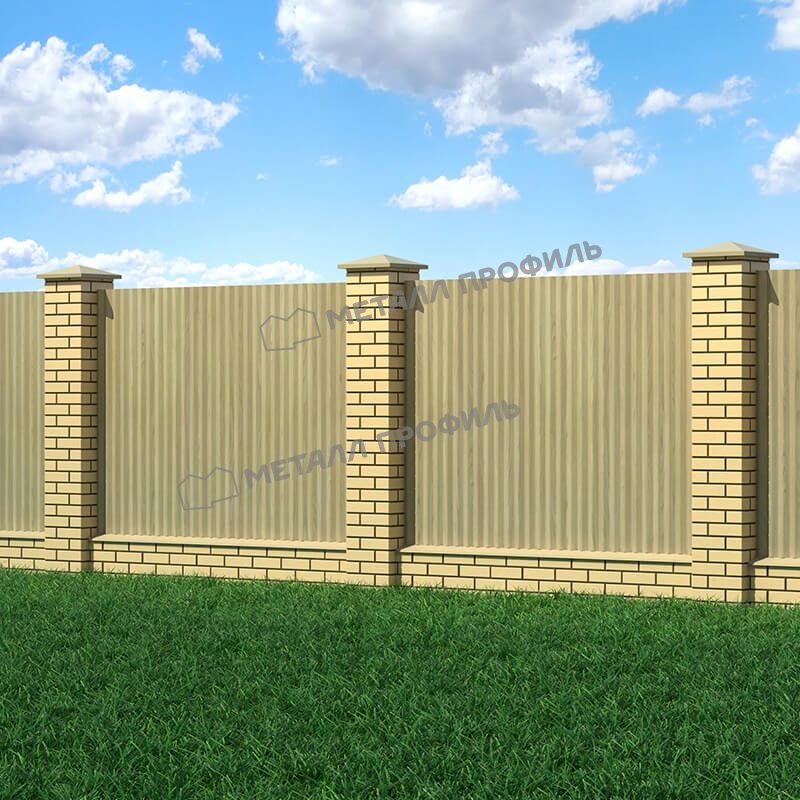 Профлист МЕТАЛЛ ПРОФИЛЬ МП-18х1100 (ECOSTEEL-01-Клен-0.5) - фото 2