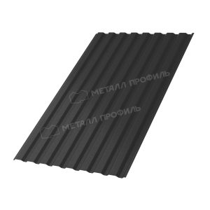 Профлист МЕТАЛЛ ПРОФИЛЬ МП-20×1100-A (VALORI-20-DarkGrey-0,5)
