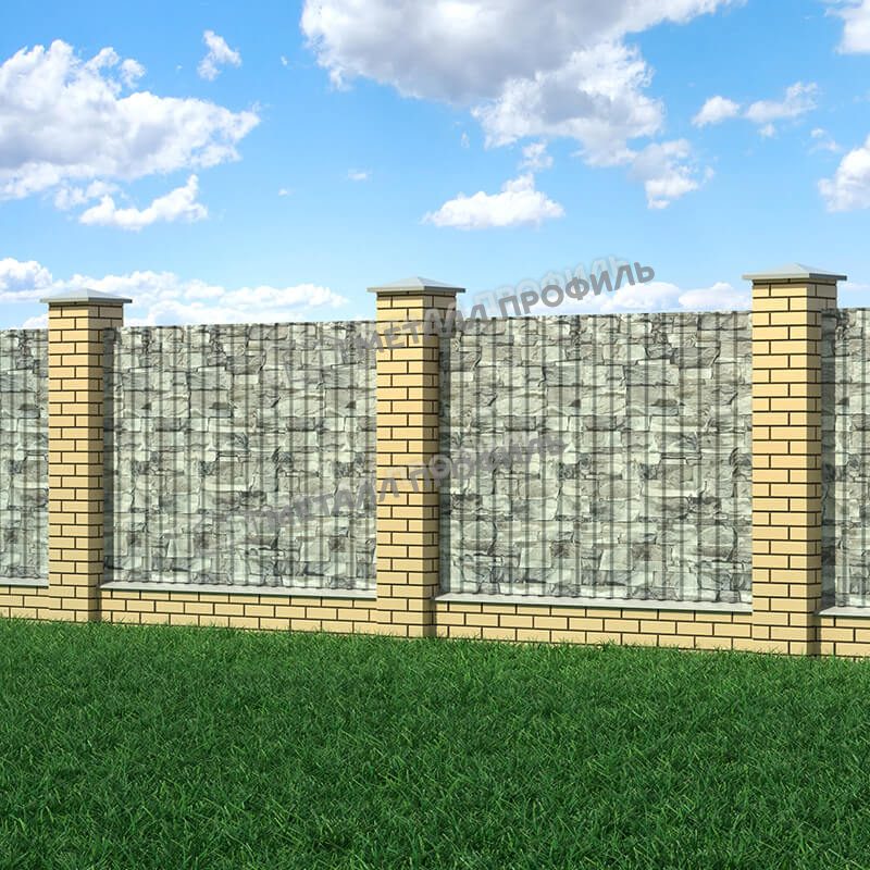 Профлист МЕТАЛЛ ПРОФИЛЬ МП-20×1100-B (ECOSTEEL-01-БелыйКамень-0,5) - фото 2