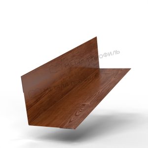 Планка угла внутреннего 75х75х2000 (ECOSTEEL-01-МореныйДуб-0.5)