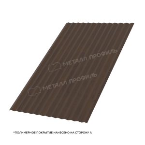 Профлист МЕТАЛЛ ПРОФИЛЬ МП-18×1100-A (ECOSTEEL_MA-01-МореныйДуб-0,5)