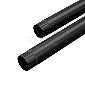 Труба соединительная МЕТАЛЛ ПРОФИЛЬ PURMAN BLACK EDITION D100х1000 Ral 9005