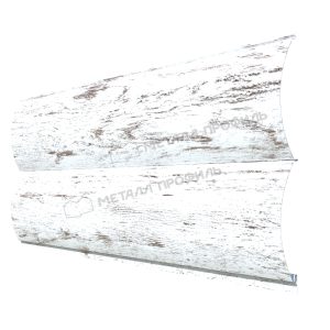 Сайдинг МЕТАЛЛ ПРОФИЛЬ Woodstock-28х330 (ECOSTEEL-01-Беленый Дуб-0.5)