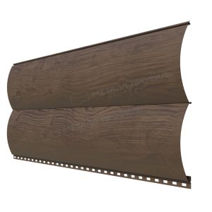 Сайдинг МЕТАЛЛ ПРОФИЛЬ Woodstock-28х330 (ECOSTEEL_MA-01-МореныйДуб-0.5)