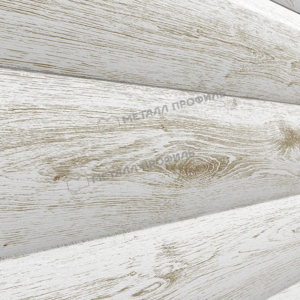Сайдинг МЕТАЛЛ ПРОФИЛЬ Woodstock-28х330 (ECOSTEEL_MA-01-Беленый Дуб-0.5) - фото 1