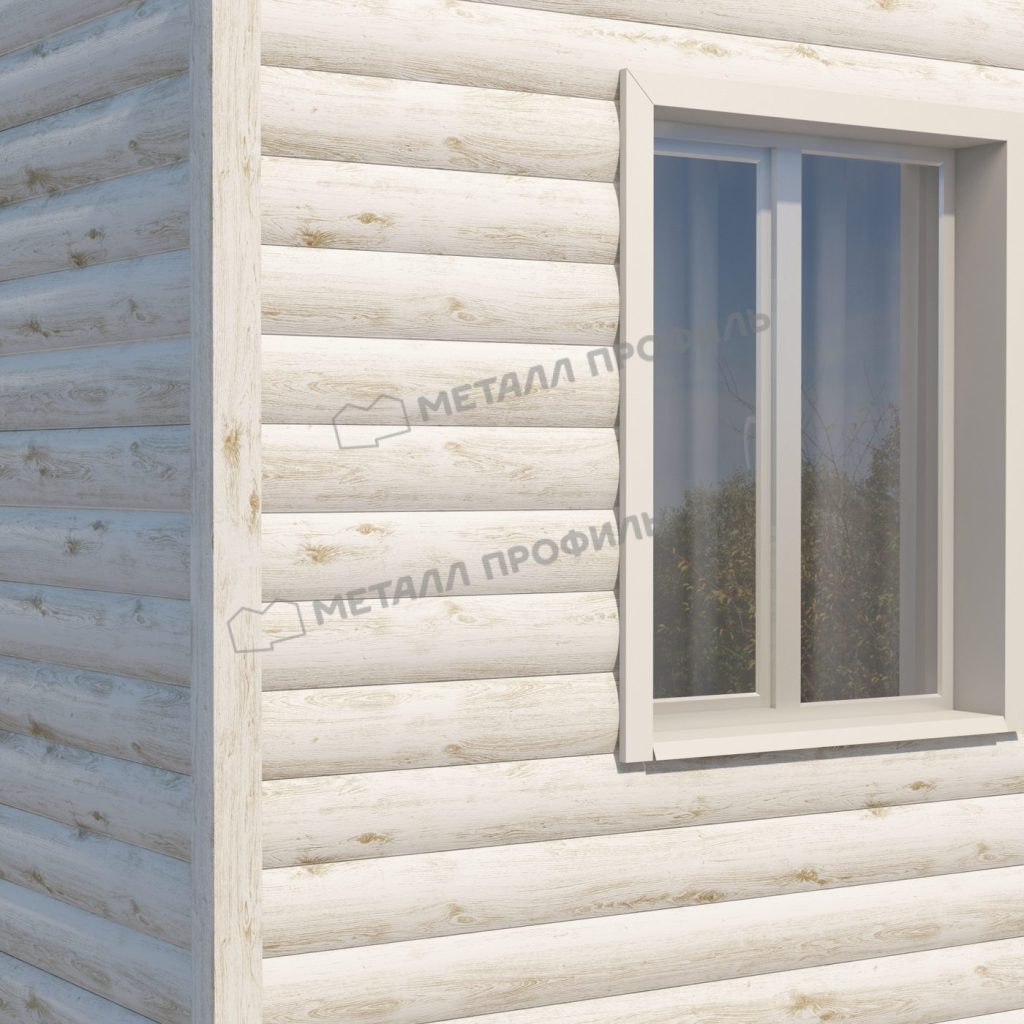 Сайдинг МЕТАЛЛ ПРОФИЛЬ Woodstock-28х330 (ECOSTEEL_MA-01-Беленый Дуб-0.5) - фото 3